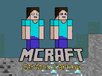 Parkour de dessin animé MCraft