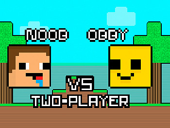 Noob contre Obby à deux joueurs