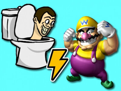 Toilettes Skibidi contre Wario