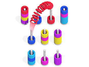 Puzzle de tri Slinky