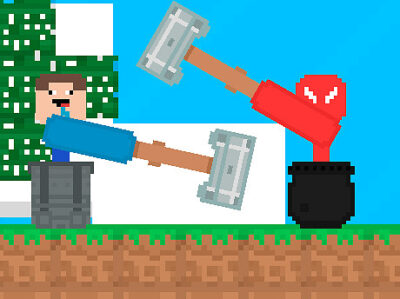 Stickman contre Noob Marteau